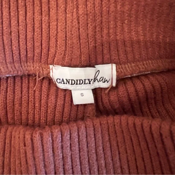 Brown ribbed leggings - Picture 2 of 6